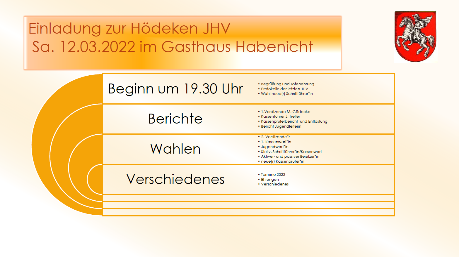 Du betrachtest gerade Einladung Jahreshauptversammlung